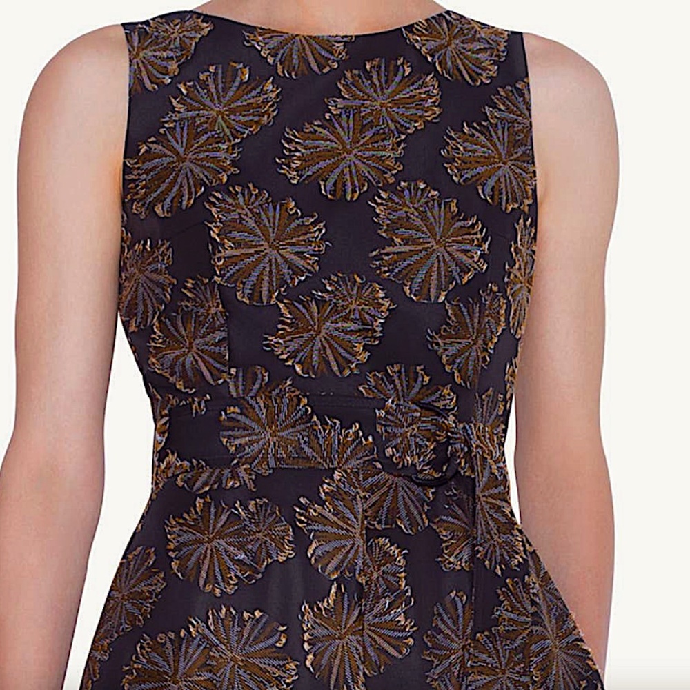 Desert Flower Jacquard Midi Dress Akris punto - Picture 13 of 16